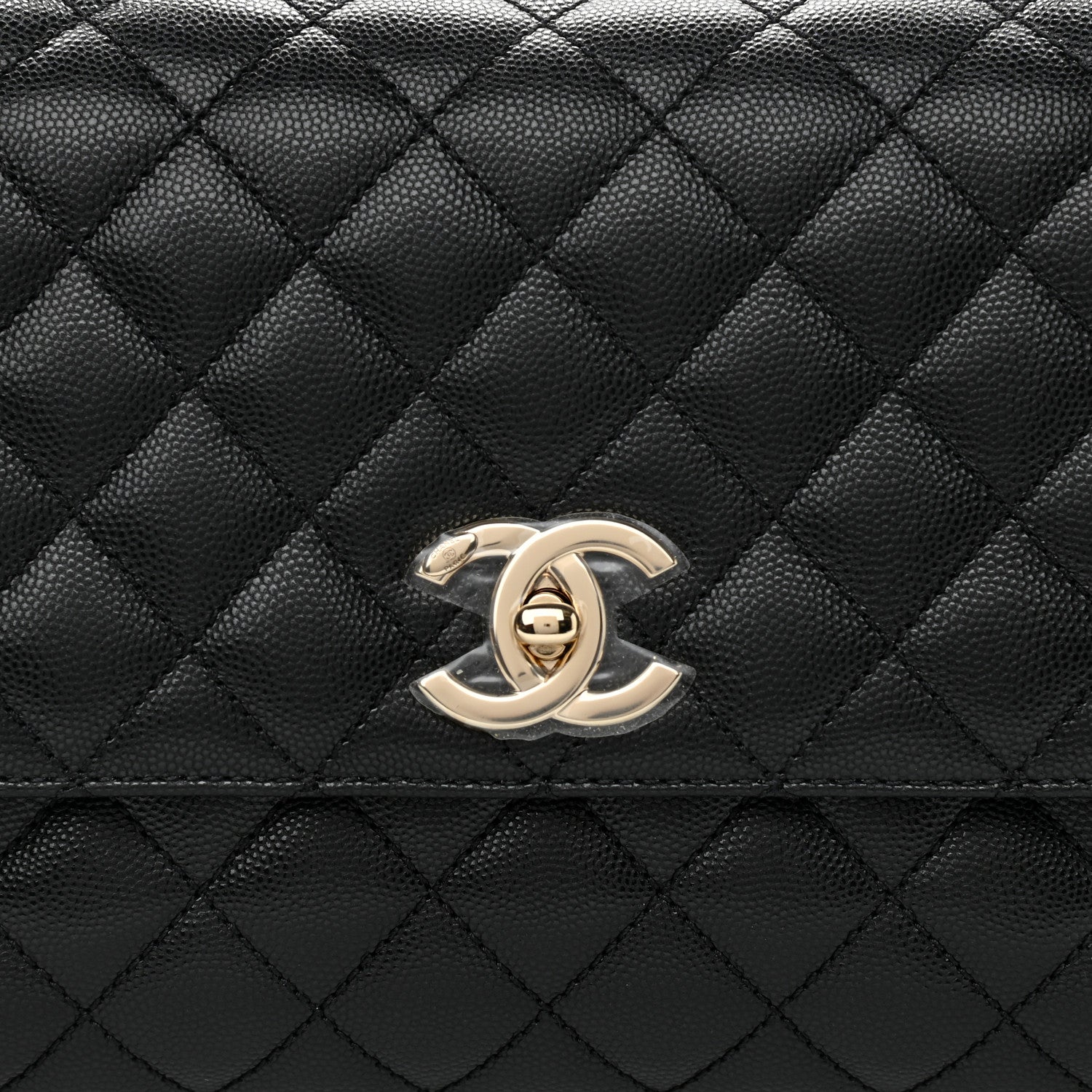 Chanel Caviar Quilted Small Coco Handle Flap Black 8 of 11