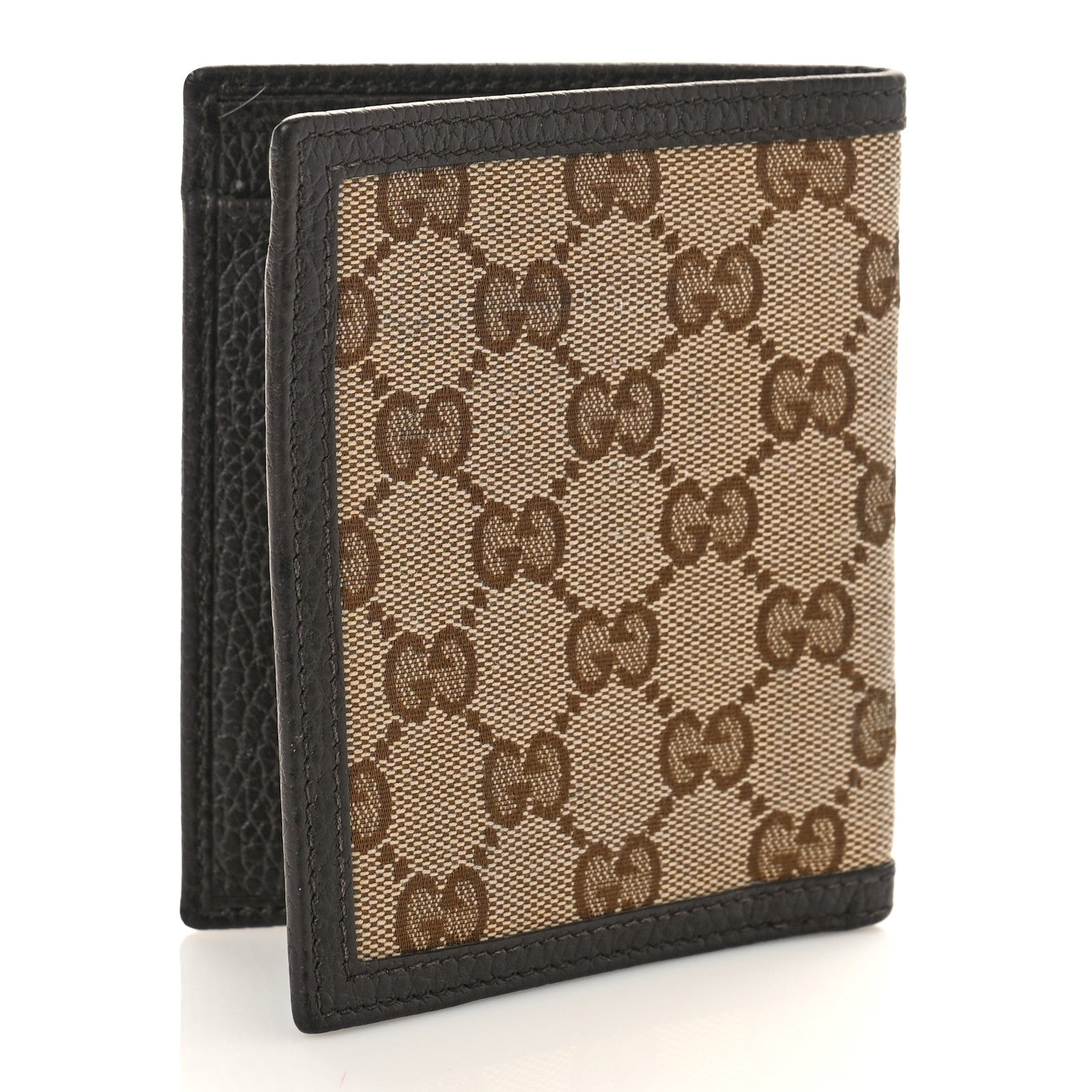 Gucci Monogram Bi-Fold Wallet Dark Brown 3 of 9