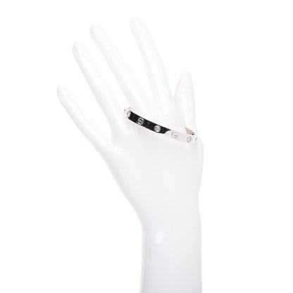 Cartier 18K White Gold 6 Diamond LOVE Bracelet 16 2 of 6