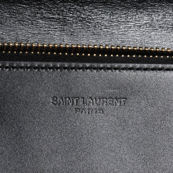 Leather Classic Large Flap Wallet Black