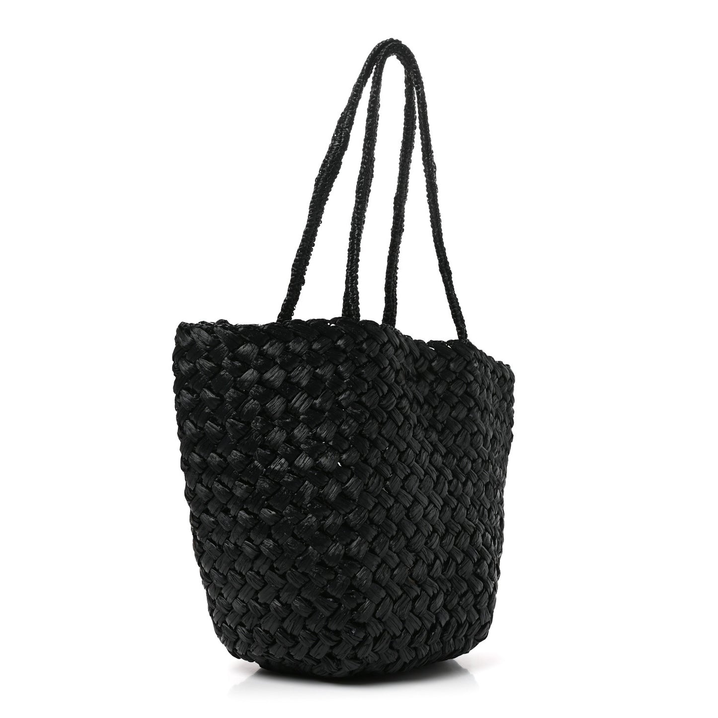 Raffia Estelle Two Bag Black