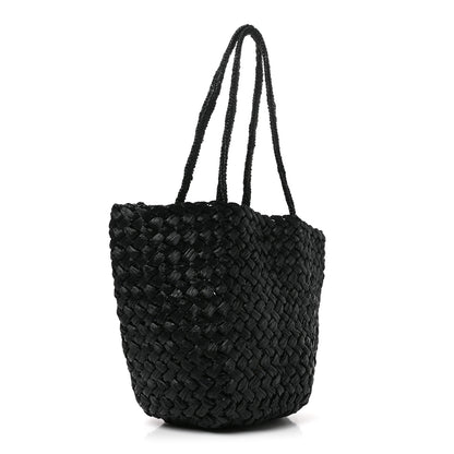 The Row Raffia Estelle Two Bag Black 3 of 9