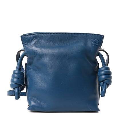 Loewe Nappa Mini Flamenco Knot Clutch Abyss Blue 1 of 9