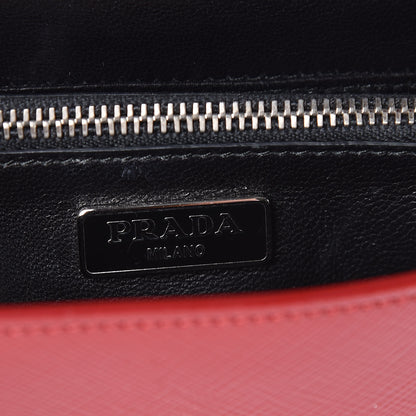 Prada Saffiano Vernice Wallet with Strap Rosso 6 of 12