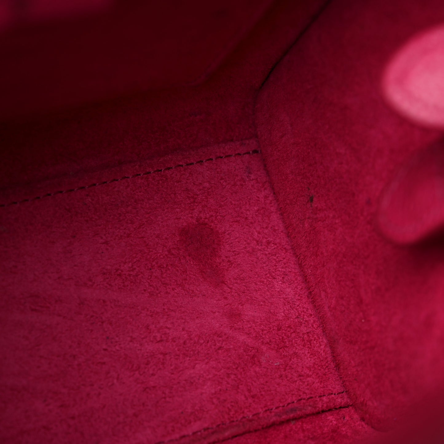 Drummed Calfskin Nano Luggage Fuchsia
