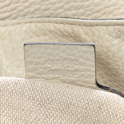 Gucci Pebbled Calfskin Medium Soho Chain Shoulder Bag Off White 7 of 16