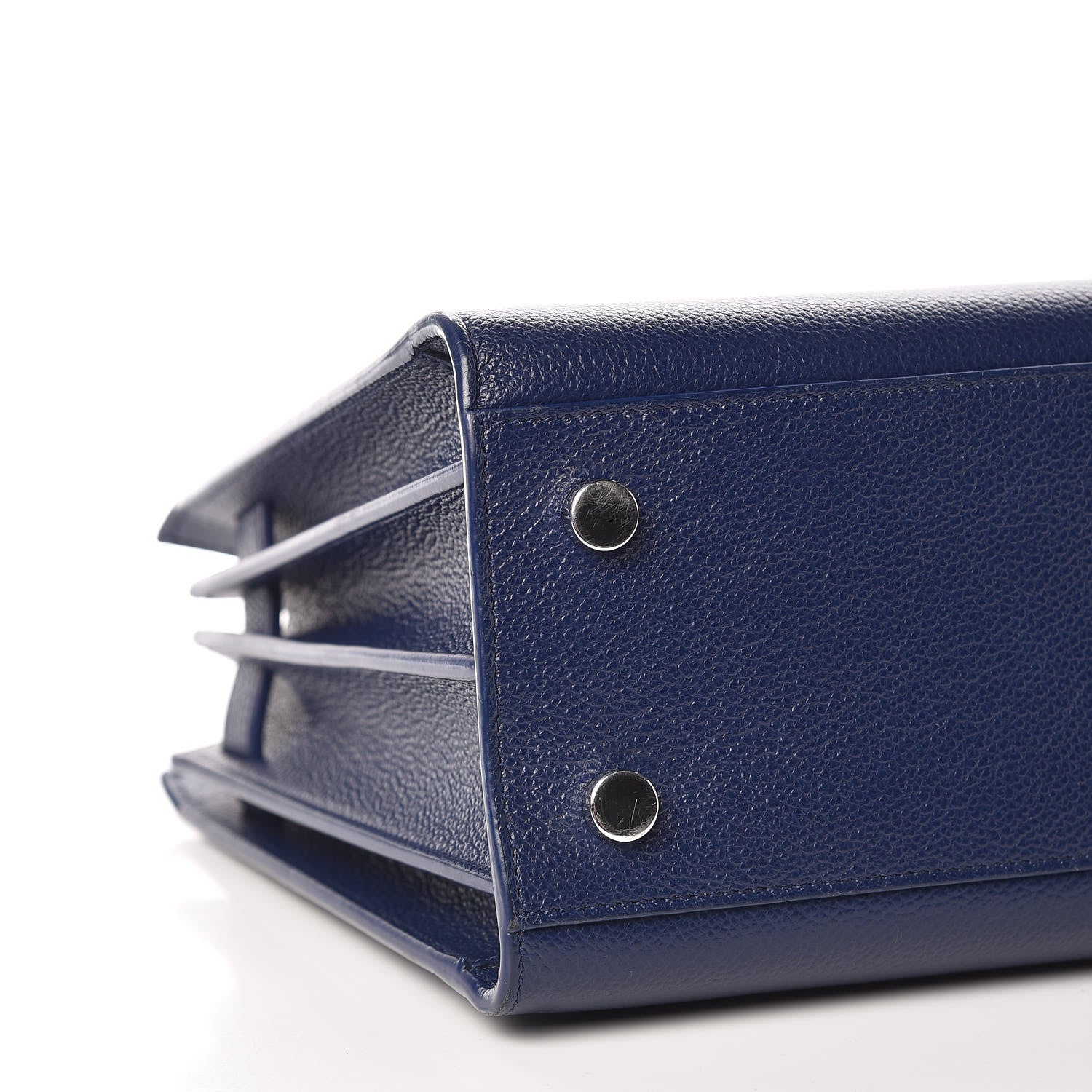 Saint Laurent Grained Calfskin Baby Sac De Jour Marine 9 of 17