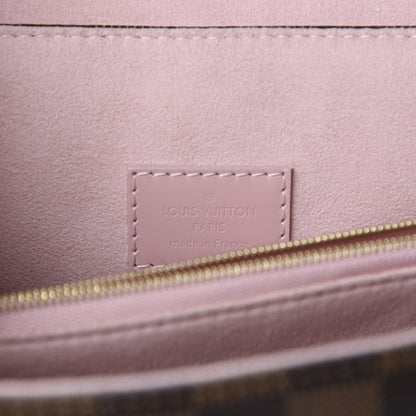 Louis Vuitton Damier Ebene Caissa Clutch Rose Ballerine 9 of 10