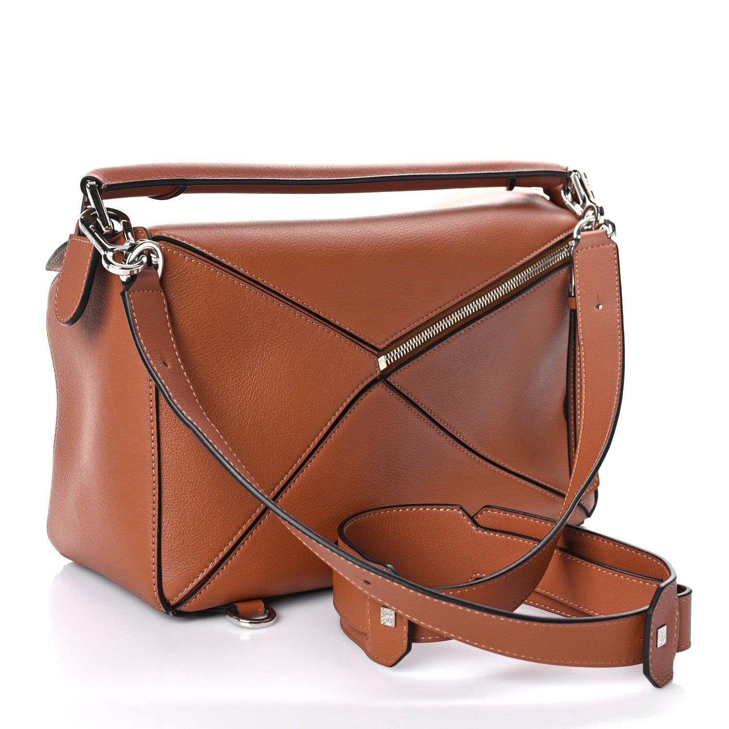 Loewe Calfskin Medium Puzzle Bag Tan 3 of 11