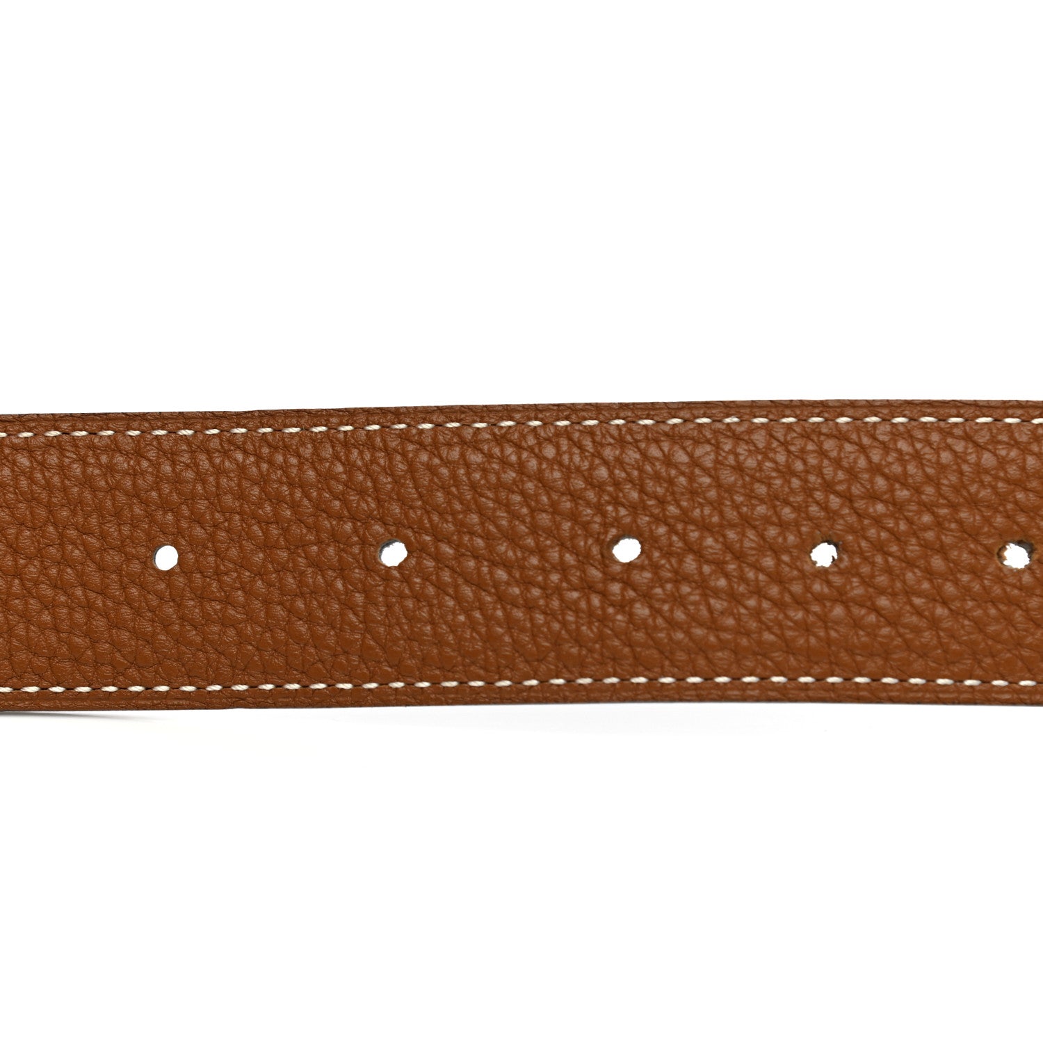 Hermes Box Togo 32mm Guilloche H Belt 105 Black Gold 4 of 8