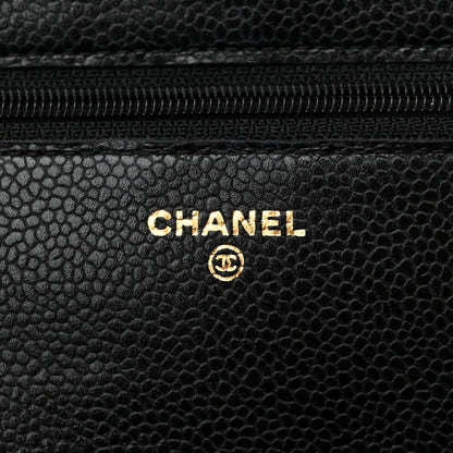 Chanel Caviar Quilted Wallet On Chain WOC Black 6 of 11