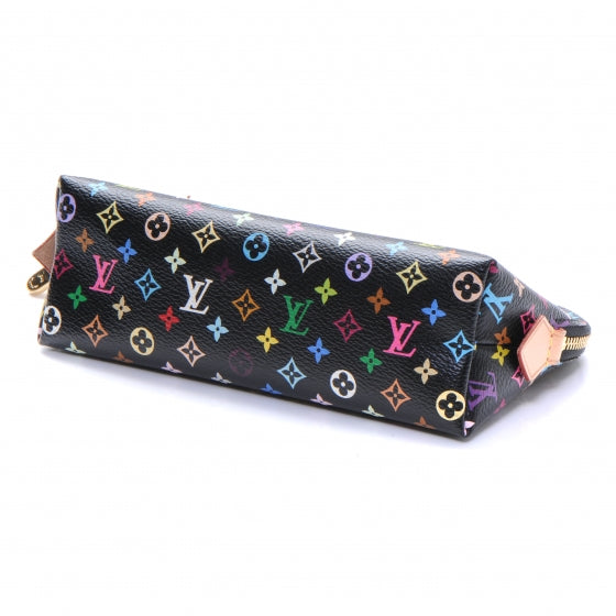 Louis Vuitton Monogram Multicolor Cosmetic Pouch Black Grenade 3 of 7