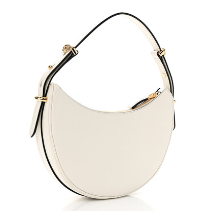 Prada Soft Calfskin Arque Shoulder Bag White 3 of 9