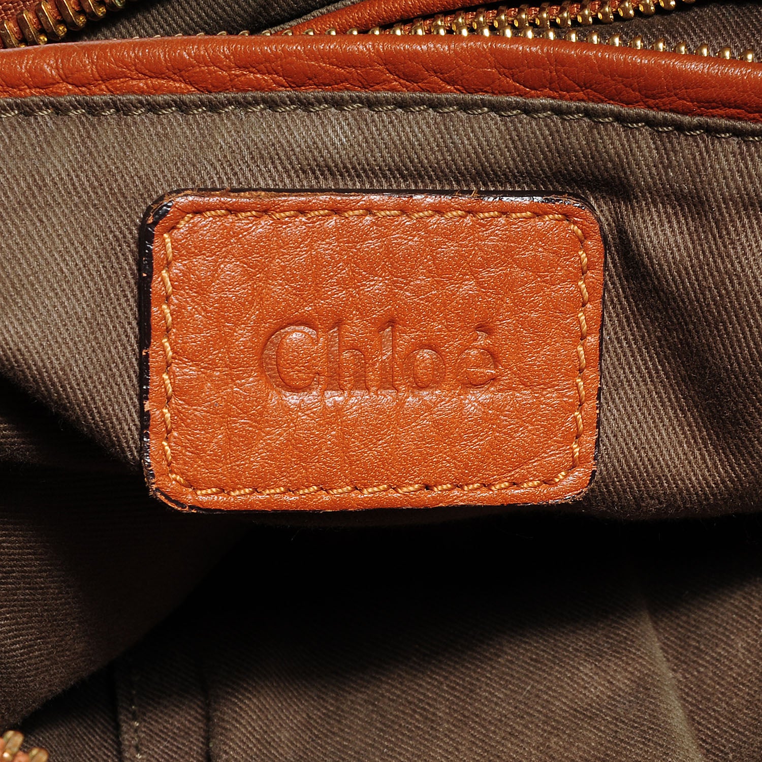 Chloe Calfskin Medium Marcie Satchel Whiskey 6 of 8