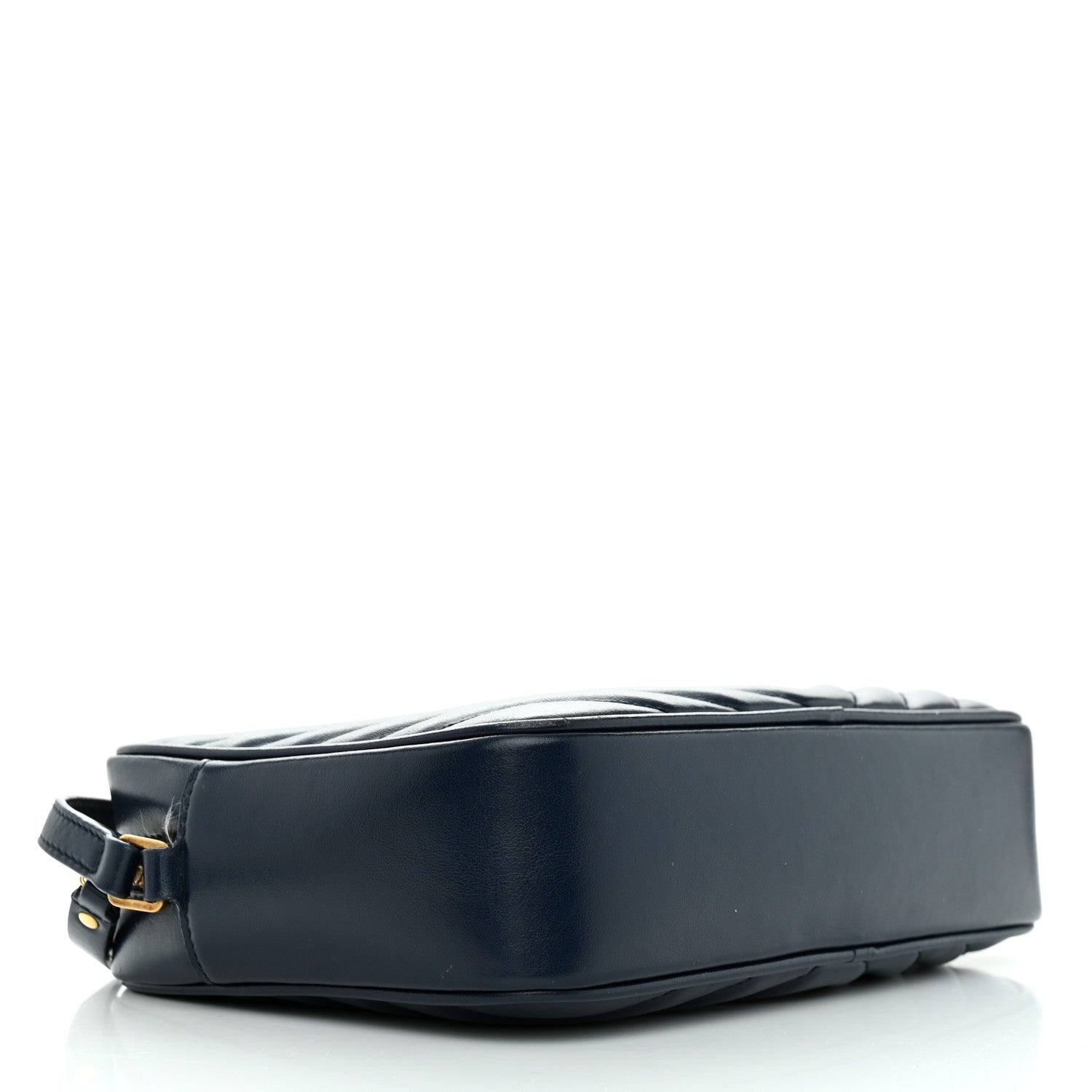 Saint Laurent Calfskin Matelasse Monogram Lou Camera Bag Navy 4 of 12