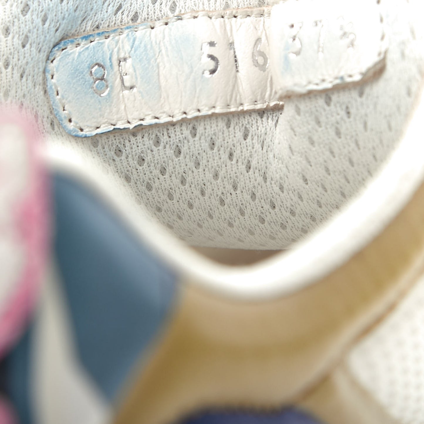 Mesh Vitello Granite Bird of Paradise FFast Patchwork Sneakers 37.5 White Multi Pavone Lollypop