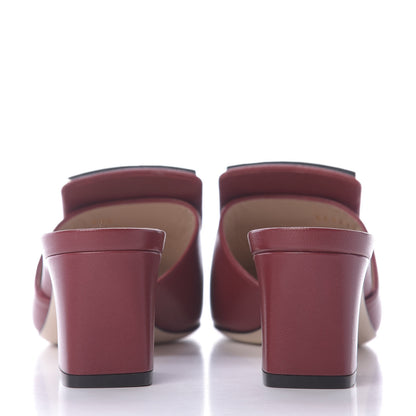 Gucci Malaga Kid Crystal Square G Madelyn Mules 37 Romantic Cerise 7 of 13