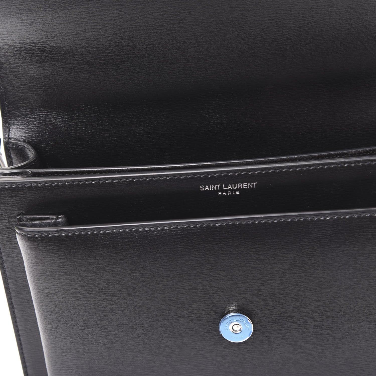 Saint Laurent Calfskin Medium Monogram Sunset Black 7 of 10