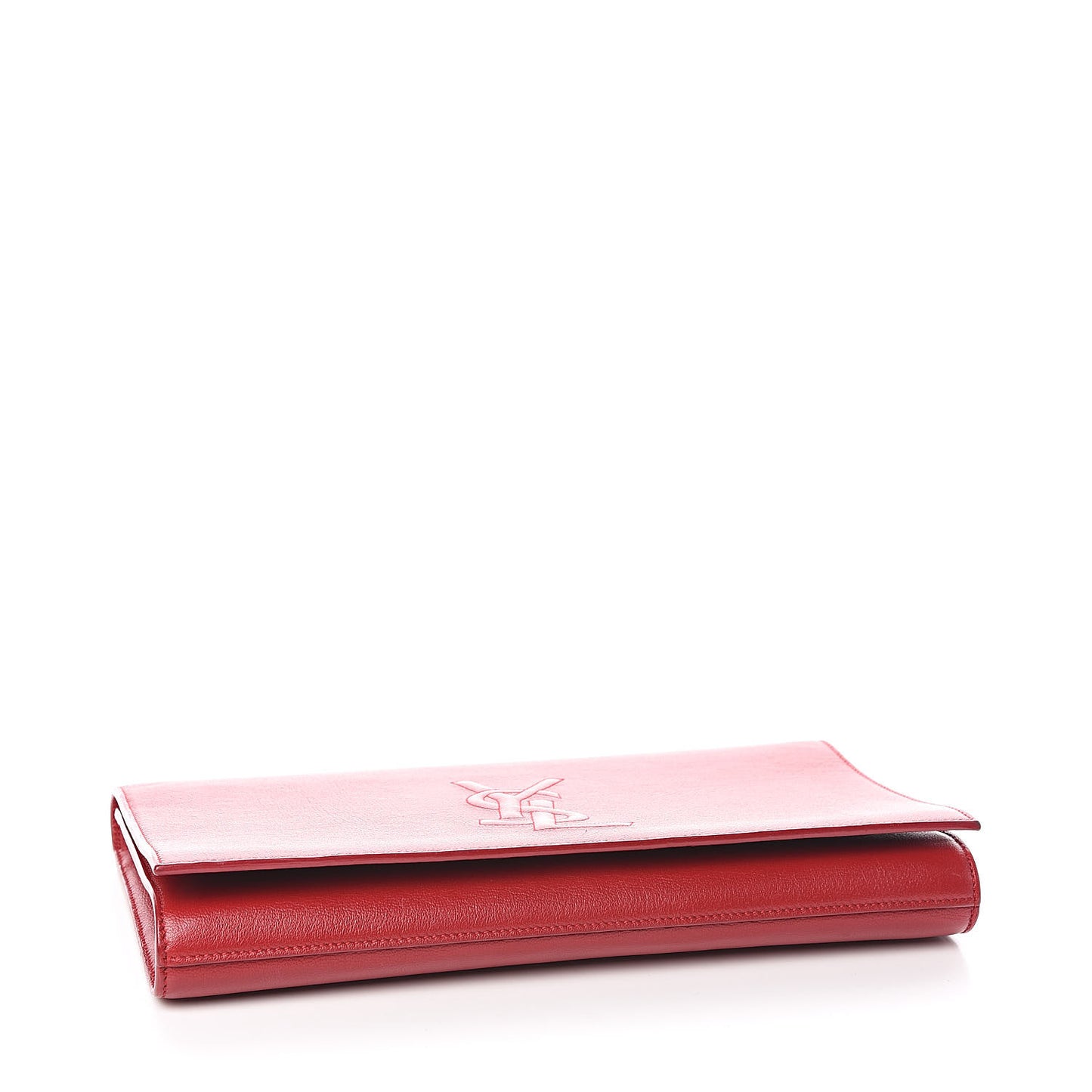 Calfskin Monogram Large Belle De Jour Clutch Red