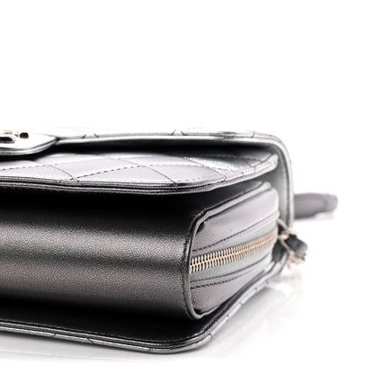 Chanel Metallic Lambskin Large Like A Wallet Flap Silver 10 of 11