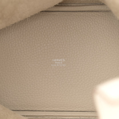 Hermes Taurillon Clemence Picotin Lock 18 PM Beton 5 of 12