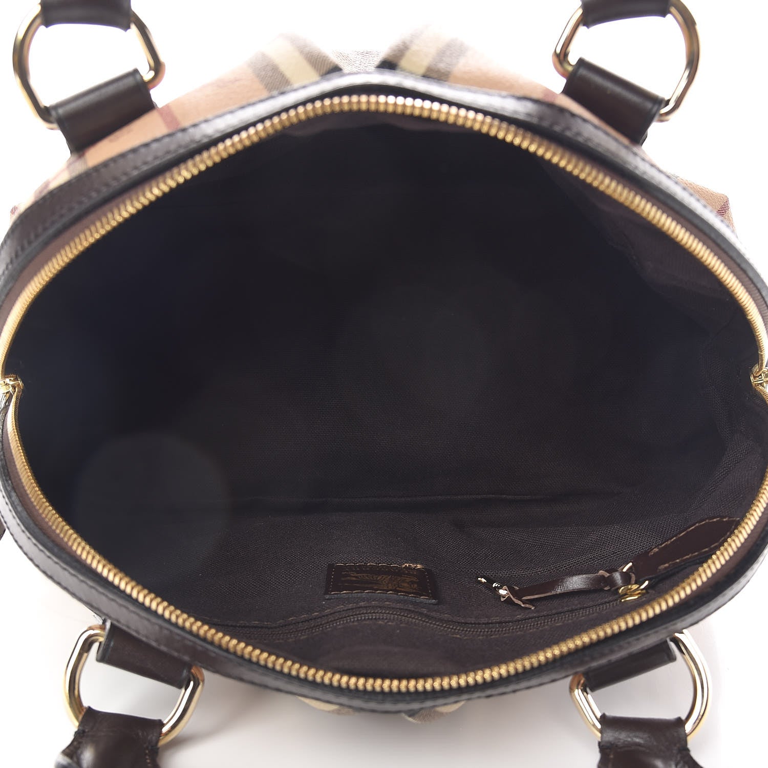 Burberry Haymarket Check Thornley Satchel Chocolate 5 of 22