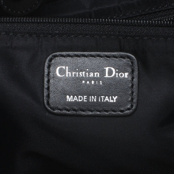Christian Dior Nylon Cannage Shopper Tote Black 6 of 7