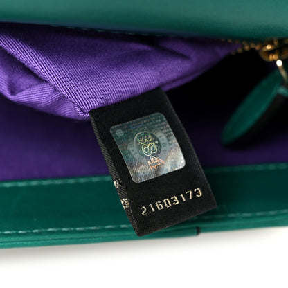 Bulgari Calfskin Serpenti Forever Snake Strap Crossbody Bag Emerald Green 7 of 11