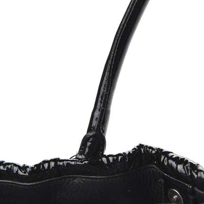 Prada Vernice Gaufre Tote Black 8 of 10
