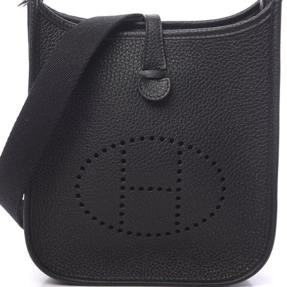 Hermes Taurillon Clemence Evelyne TPM Black 10 of 11