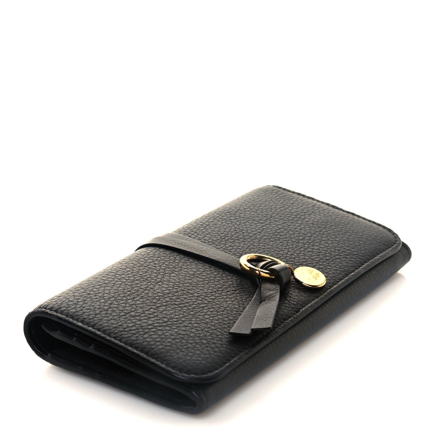 Chloe Smooth Calfskin Alphabet Long Wallet Black 4 of 12