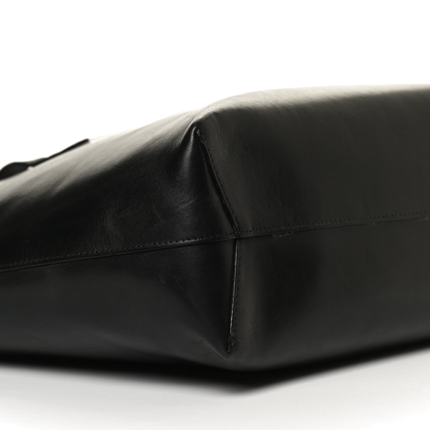 Mansur Gavriel Calfskin Small Shopping Tote Black Flamma 5 of 11