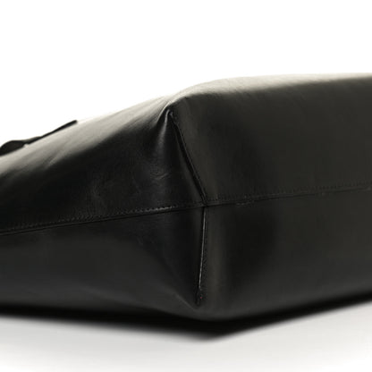 Mansur Gavriel Calfskin Small Shopping Tote Black Flamma 5 of 11