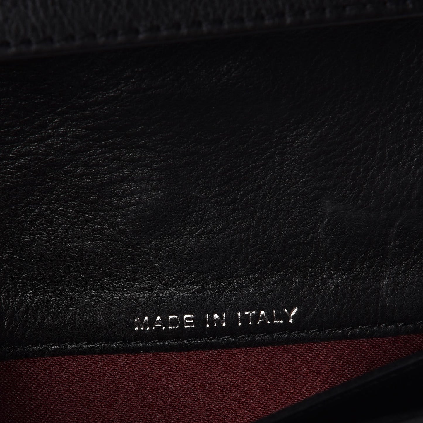 Calfskin Quilted Lucky Symbols Flap Wallet Black