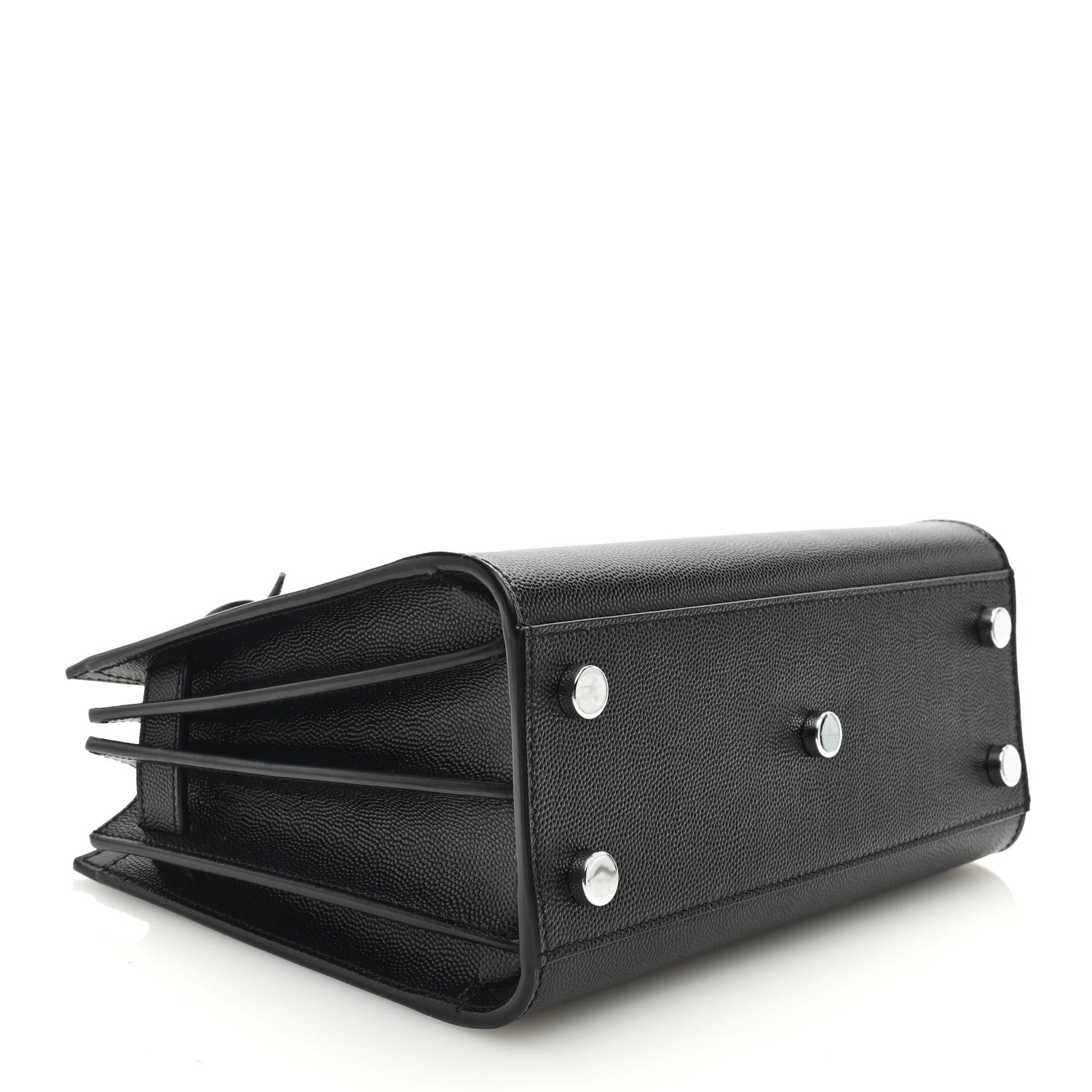 Saint Laurent SAINT LAURENT Grained Calfskin Nano Sac De Jour Black 4 of 10