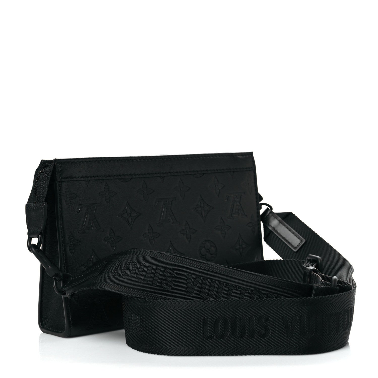 Louis Vuitton Calfskin Monogram Shadow Gaston Wearable Wallet 2 of 10