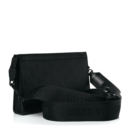 Louis Vuitton Calfskin Monogram Shadow Gaston Wearable Wallet 2 of 10