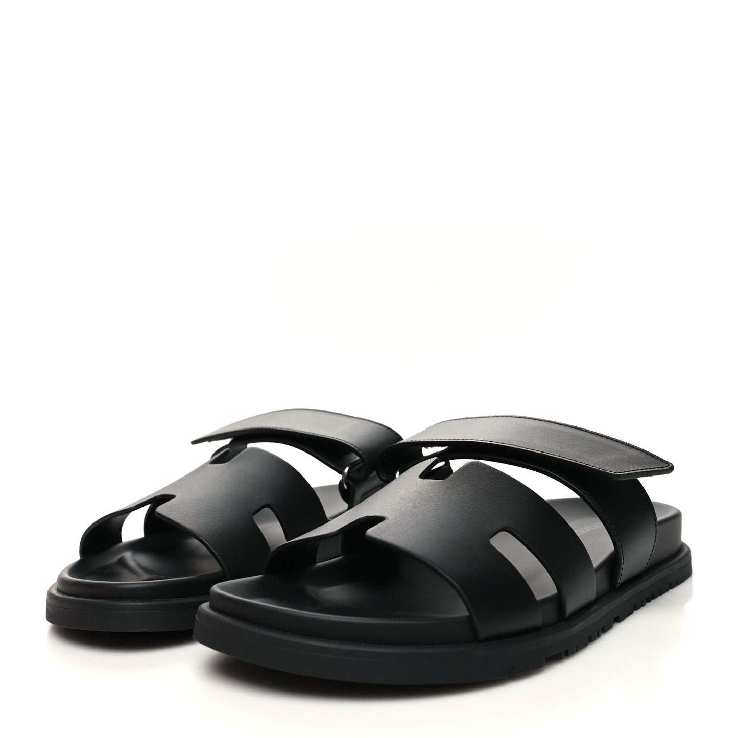 Calfskin Chypre Sandals 39.5 Black