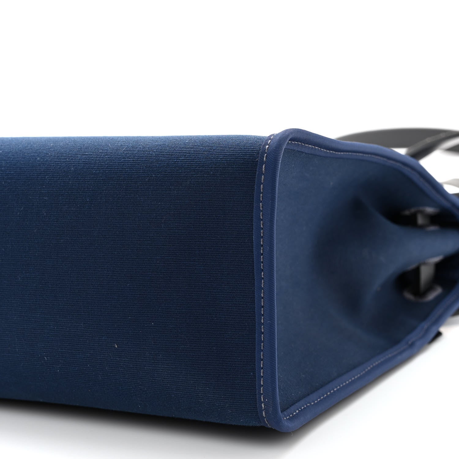 Hermes Military Toile Vache Hunter Herbag Zip PM 31 Bleu De Malte Black 10 of 12
