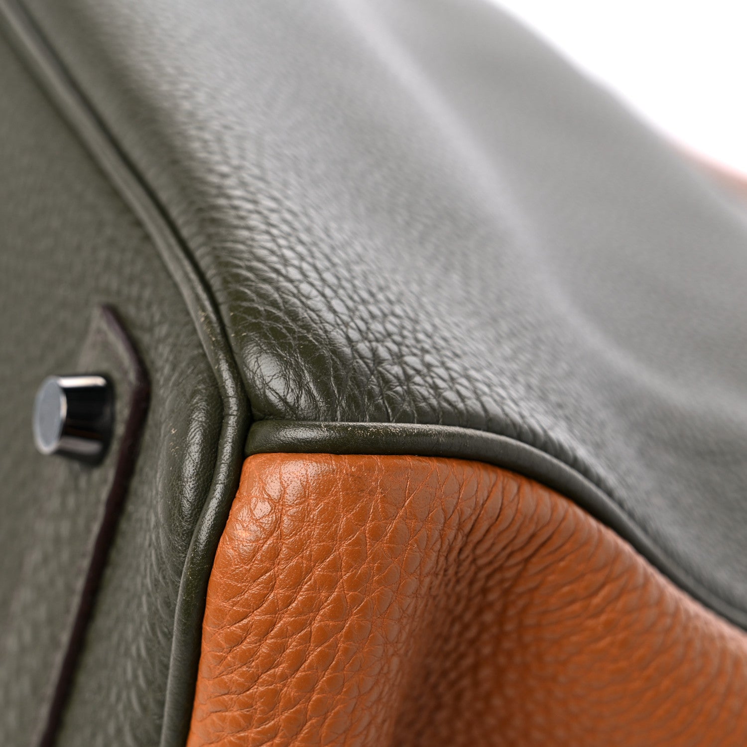 Hermes Fjord Togo Birkin HAC 32 Vert Anis Gold Vert Olive 11 of 16