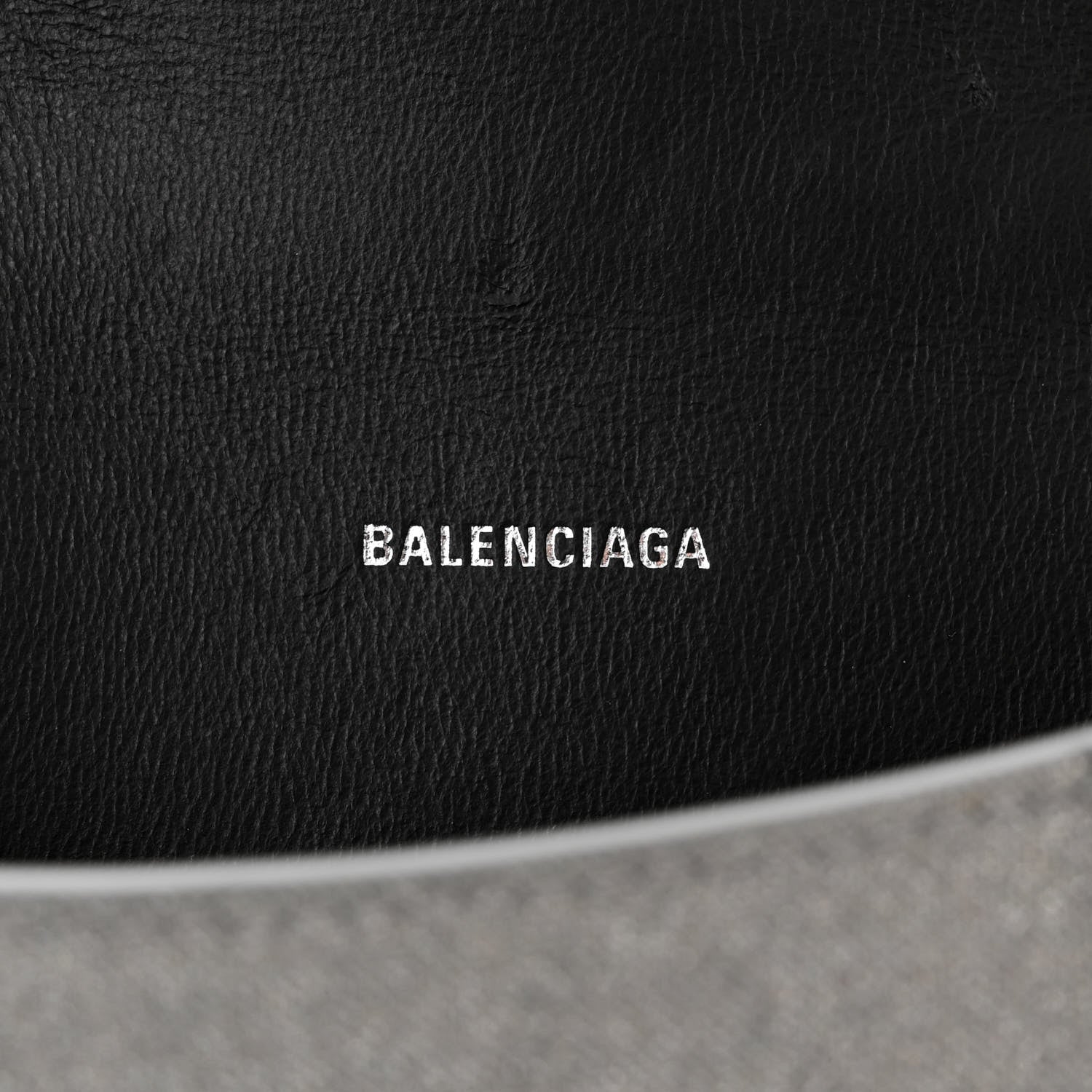 Balenciaga Glitter Fabric Hourglass Top Handle Bag XS Grey 6 of 14