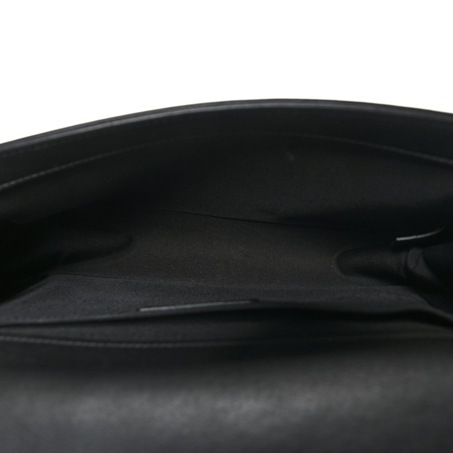 Calfskin Pleated Medium Boy In Rome Flap Black White