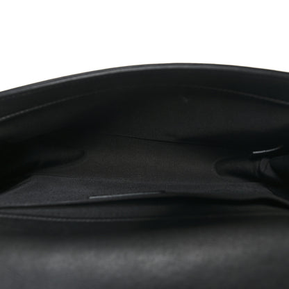 Chanel Calfskin Pleated Medium Boy In Rome Flap Black White 5 of 10