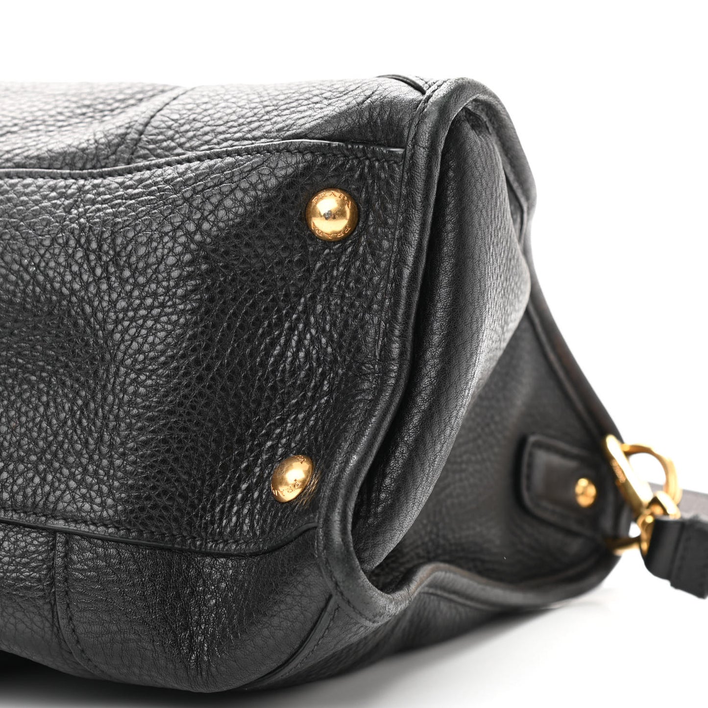 Vitello Daino Shopping Satchel Black