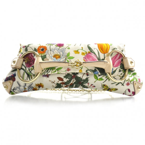 Gucci Flora Floral Horsebit Clutch 1 of 10