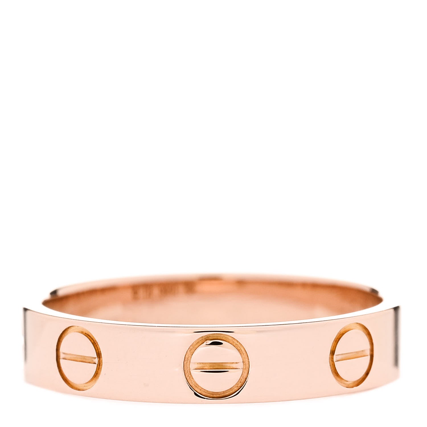 Cartier 18K Pink Gold 3.5mm LOVE Wedding Band Ring 47 4.25 3 of 5