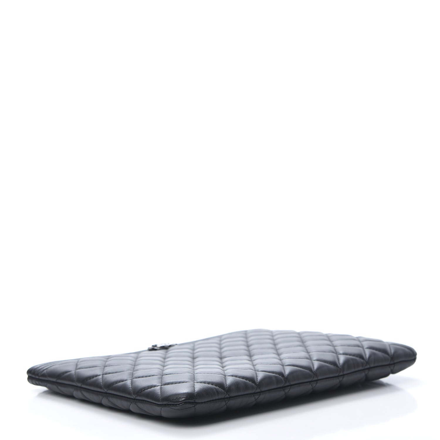 Chanel Lambskin Quilted Medium Boy Cosmetic Case Black 4 of 8