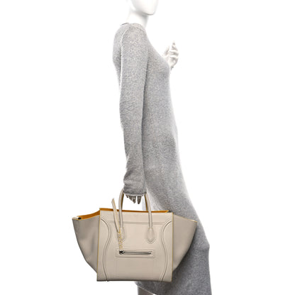 Celine Grained Calfskin Medium Phantom Luggage Powder 2 of 11