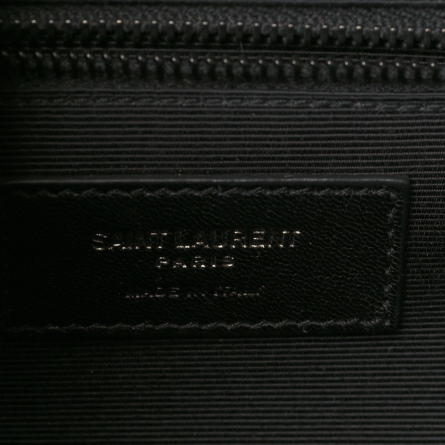 Grain De Poudre Textured Mixed Matelasse Large Triquilt Monogram Monochrome Satchel Black