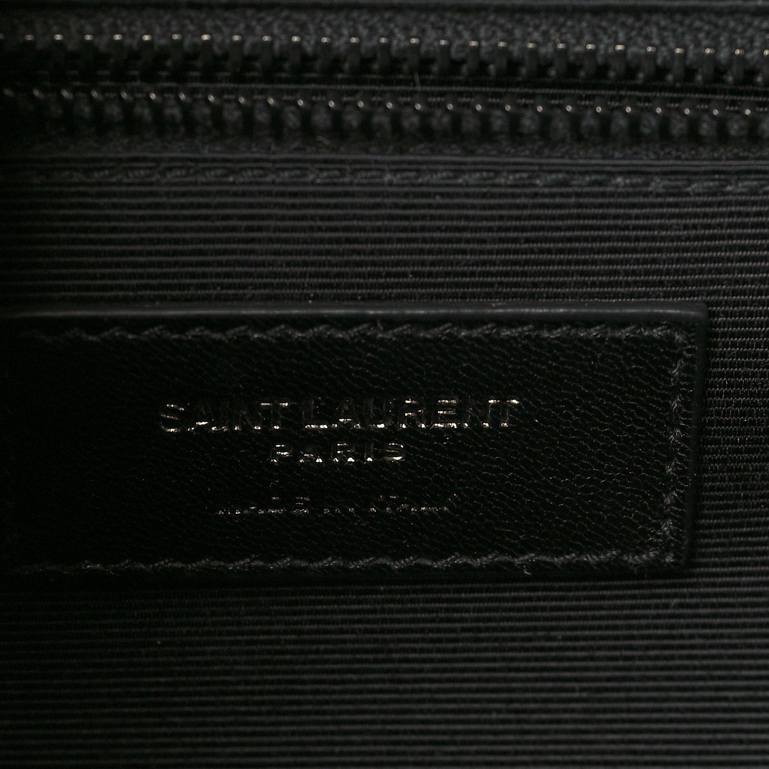 Saint Laurent Grain De Poudre Textured Mixed Matelasse Large Triquilt Monogram Monochrome Satchel Black 6 of 10